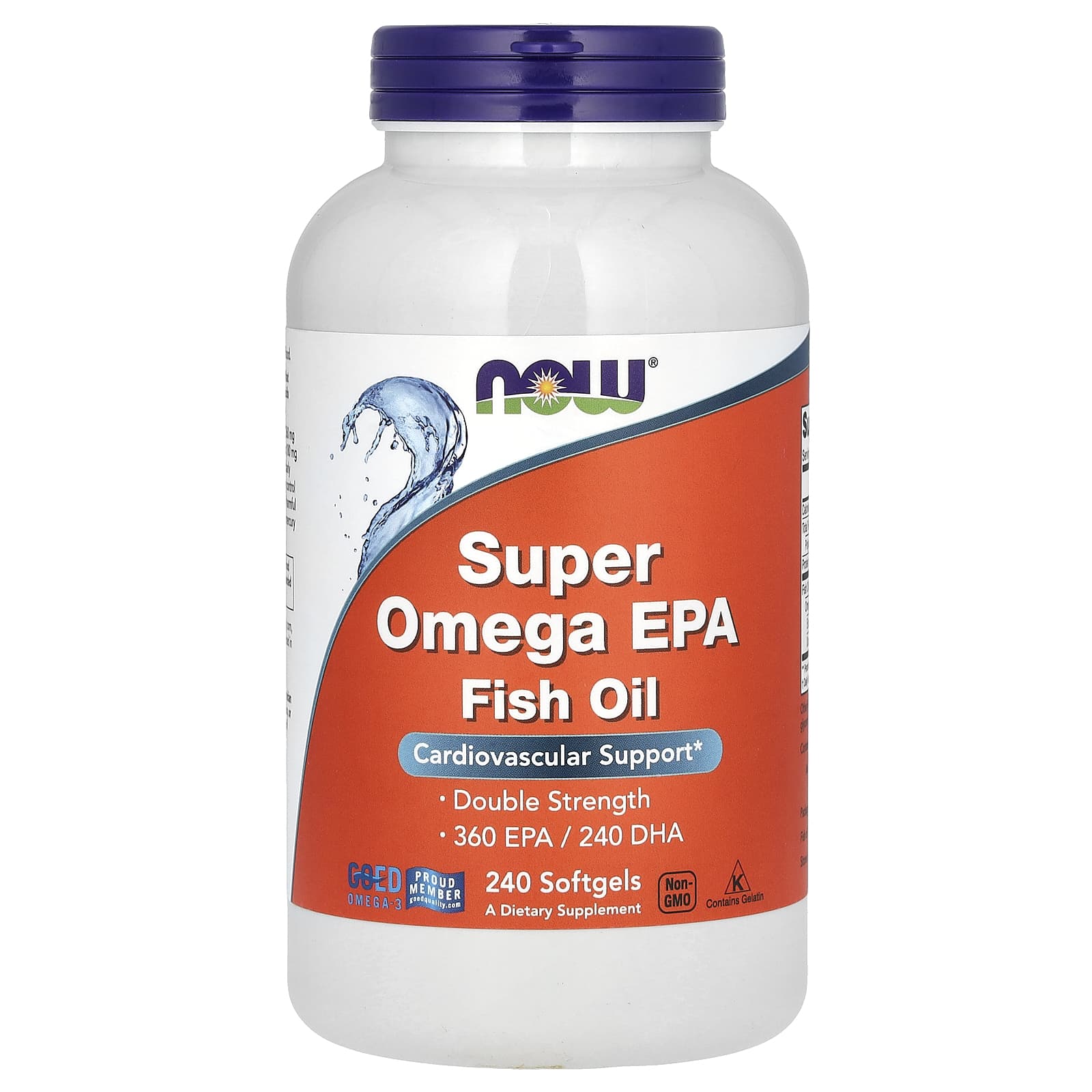 NOW Foods, Super Omega EPA Fish Oil, 240 Softgels (1,000 mg per Softgel)