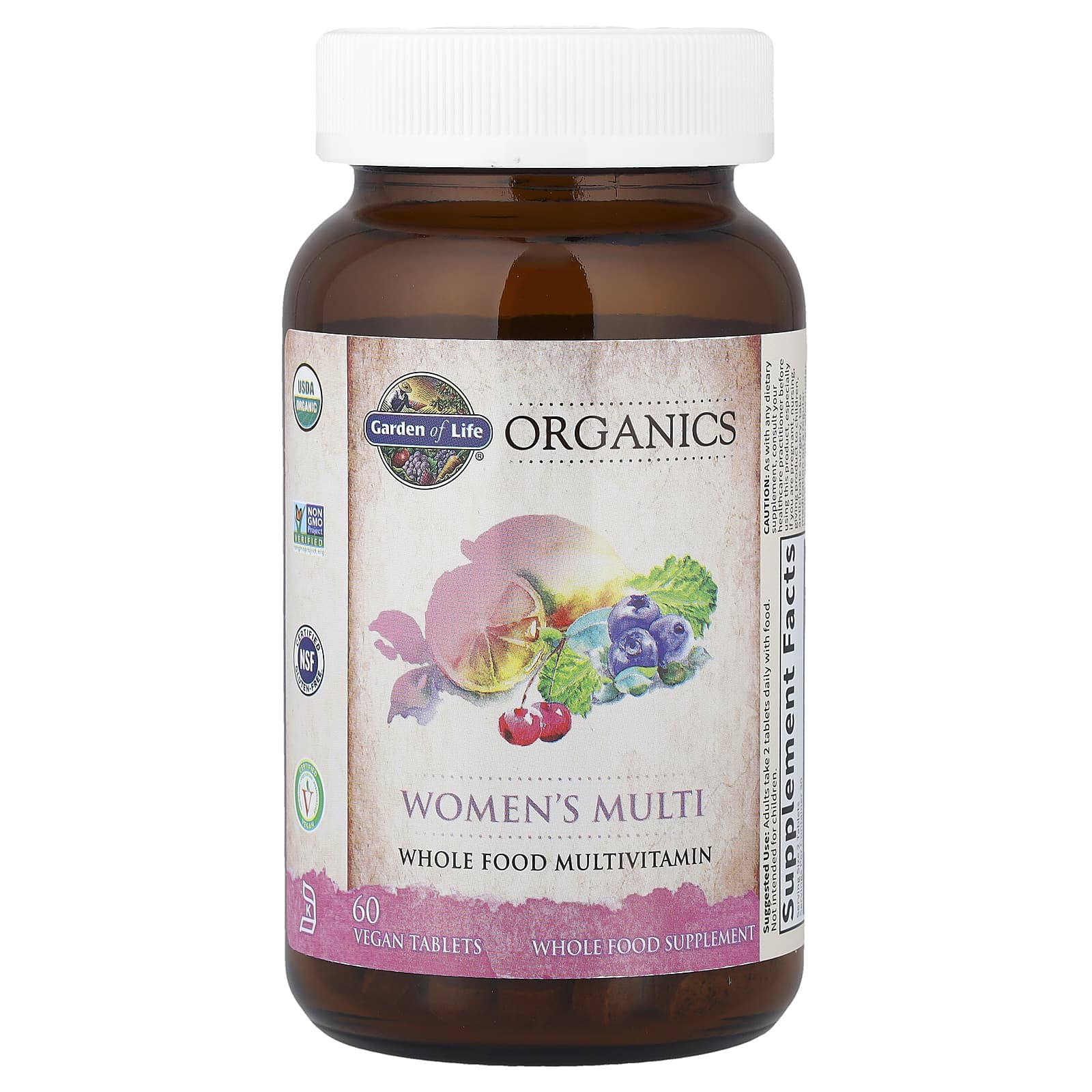 Garden of Life, Organics, Women's Multi, 60 Vegan Tablets