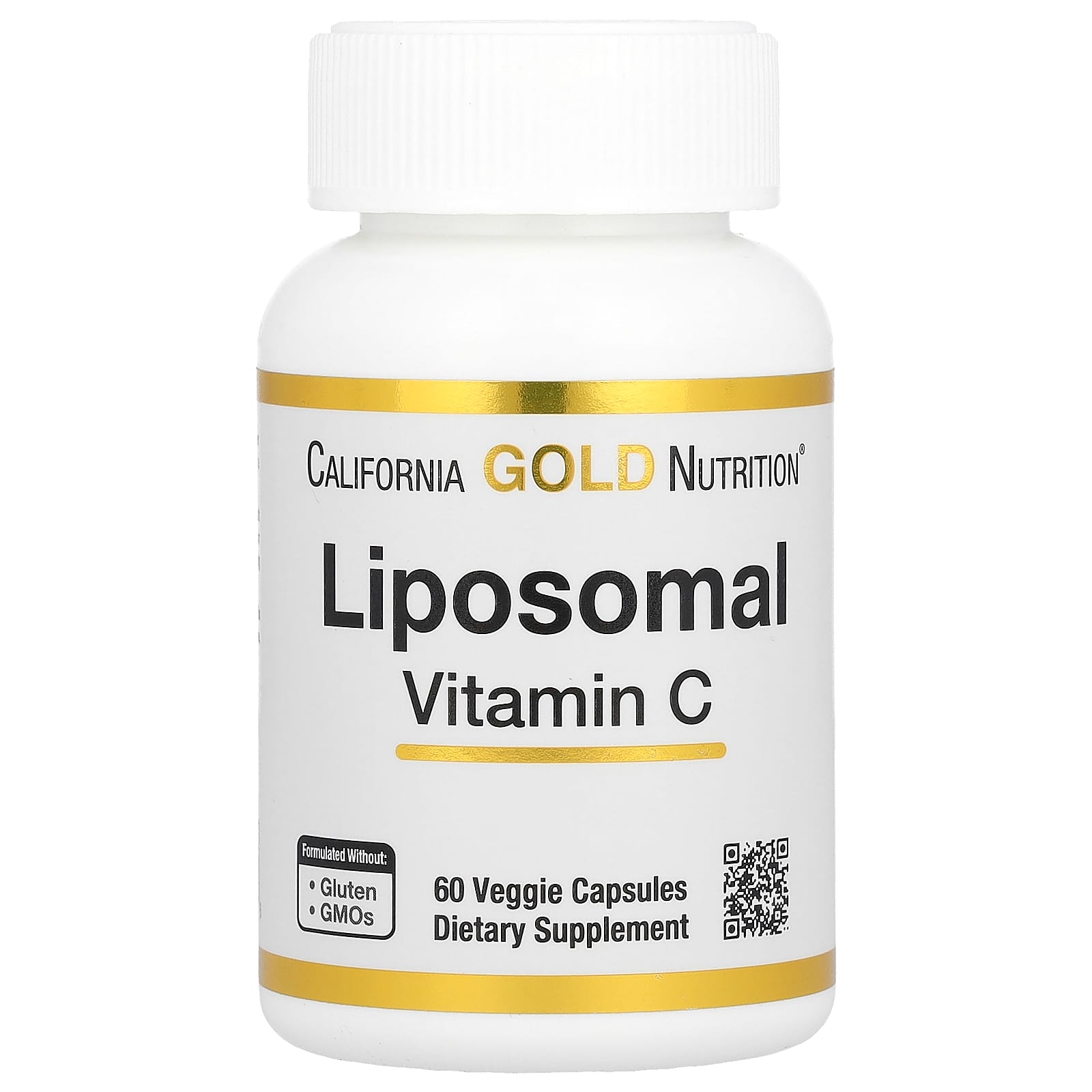 California Gold Nutrition, Liposomal Vitamin C, 60 Veggie Capsules (250 mg per Capsule)