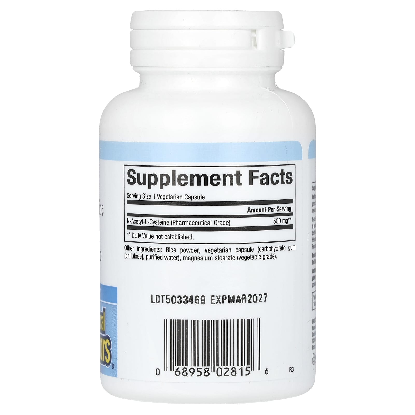 Natural Factors, NAC, N-Acetyl-L Cysteine, 500 mg, 90 Vegetarian Capsules