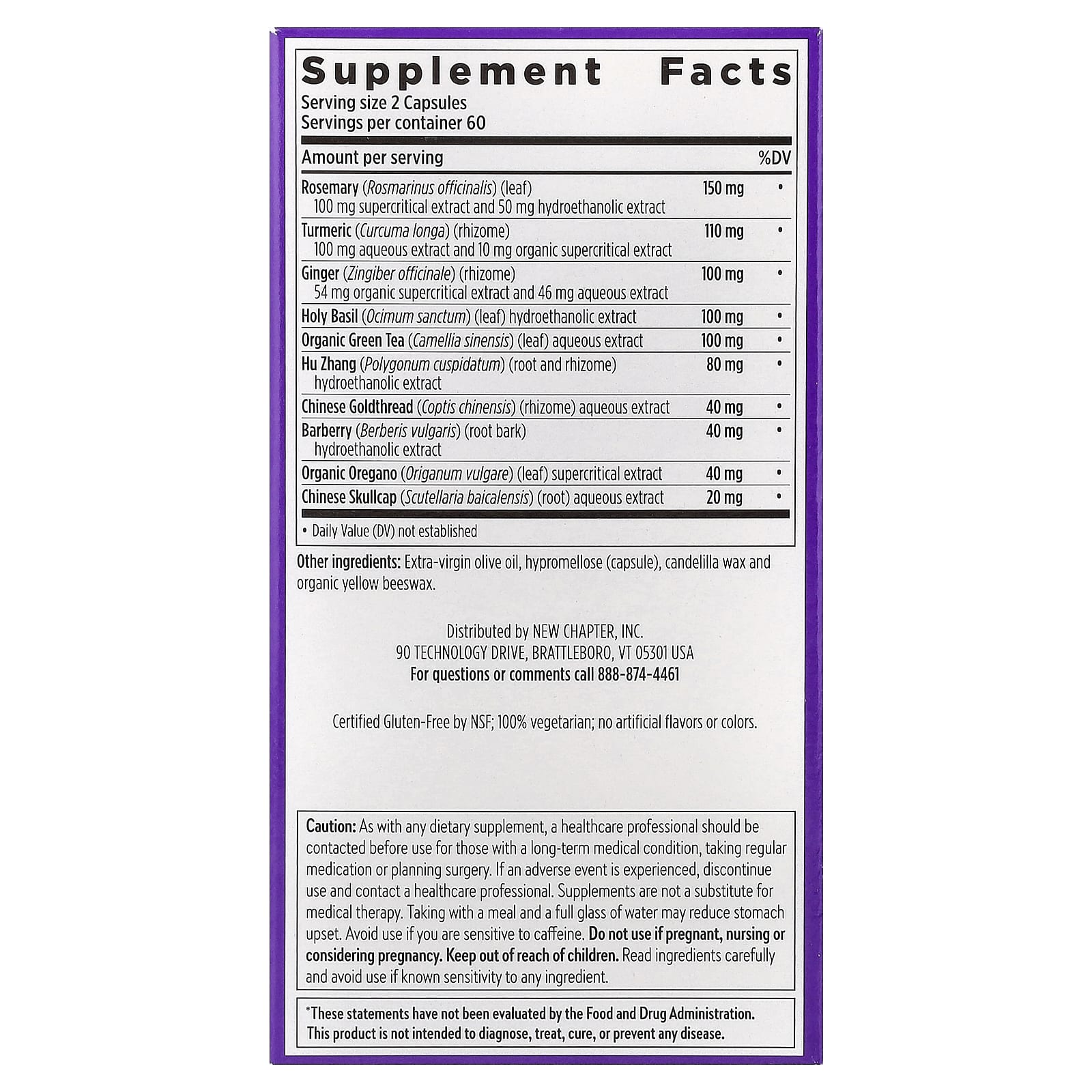 New Chapter, Zyflamend™, 120 Vegetarian Capsules