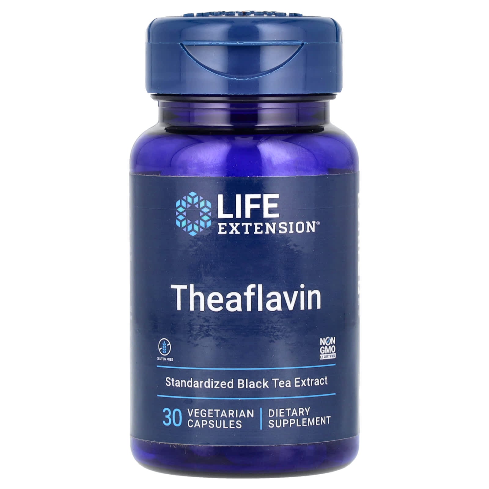 Life Extension, Theaflavin, Standardized Black Tea Extract, 30 Vegetarian Capsules (350 mg per Capsule)