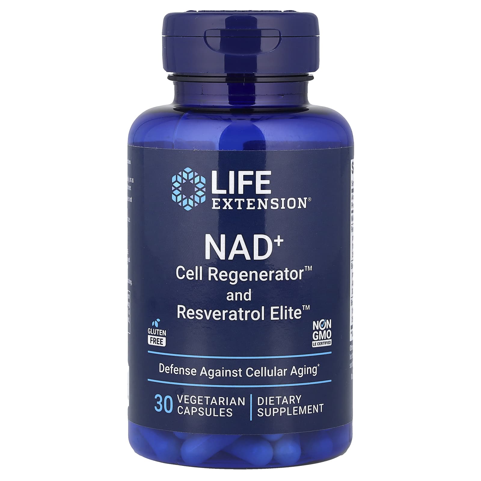 Life Extension, NAD+ Cell Regenerator™ and Resveratrol Elite™, 30 Vegetarian Capsules
