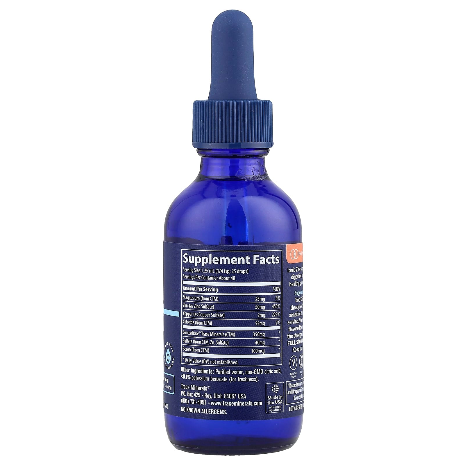Trace, Ionic Zinc, 50 mg, 2 fl oz (59 ml)