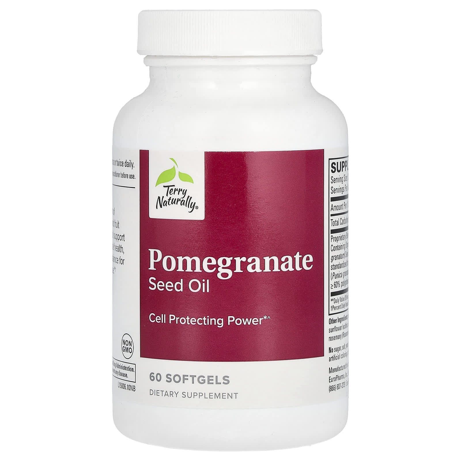 Terry Naturally, Pomegranate Seed Oil, 60 Softgels