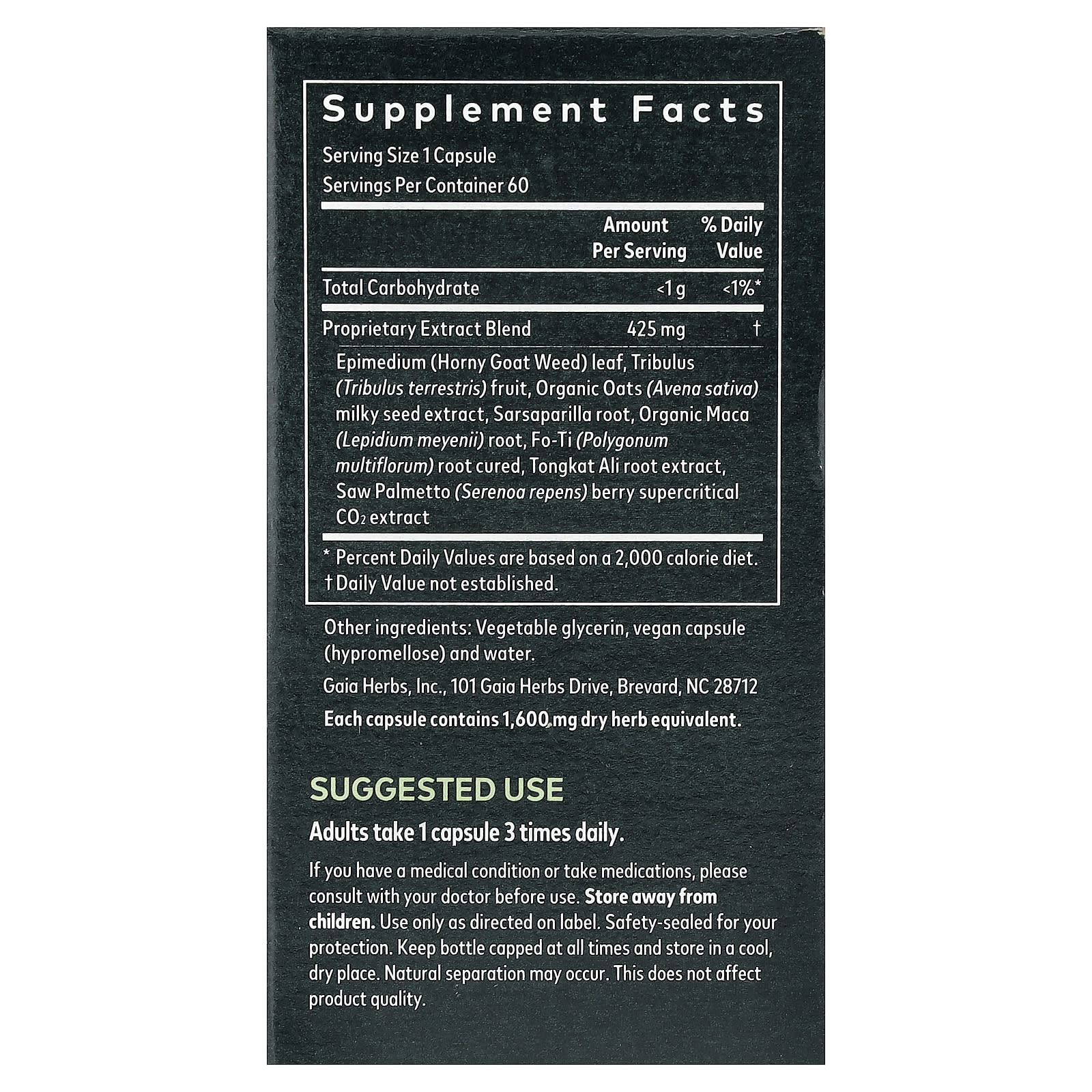 Gaia Herbs, Male Libido, 60 Vegan Liquid Phyto-Caps®