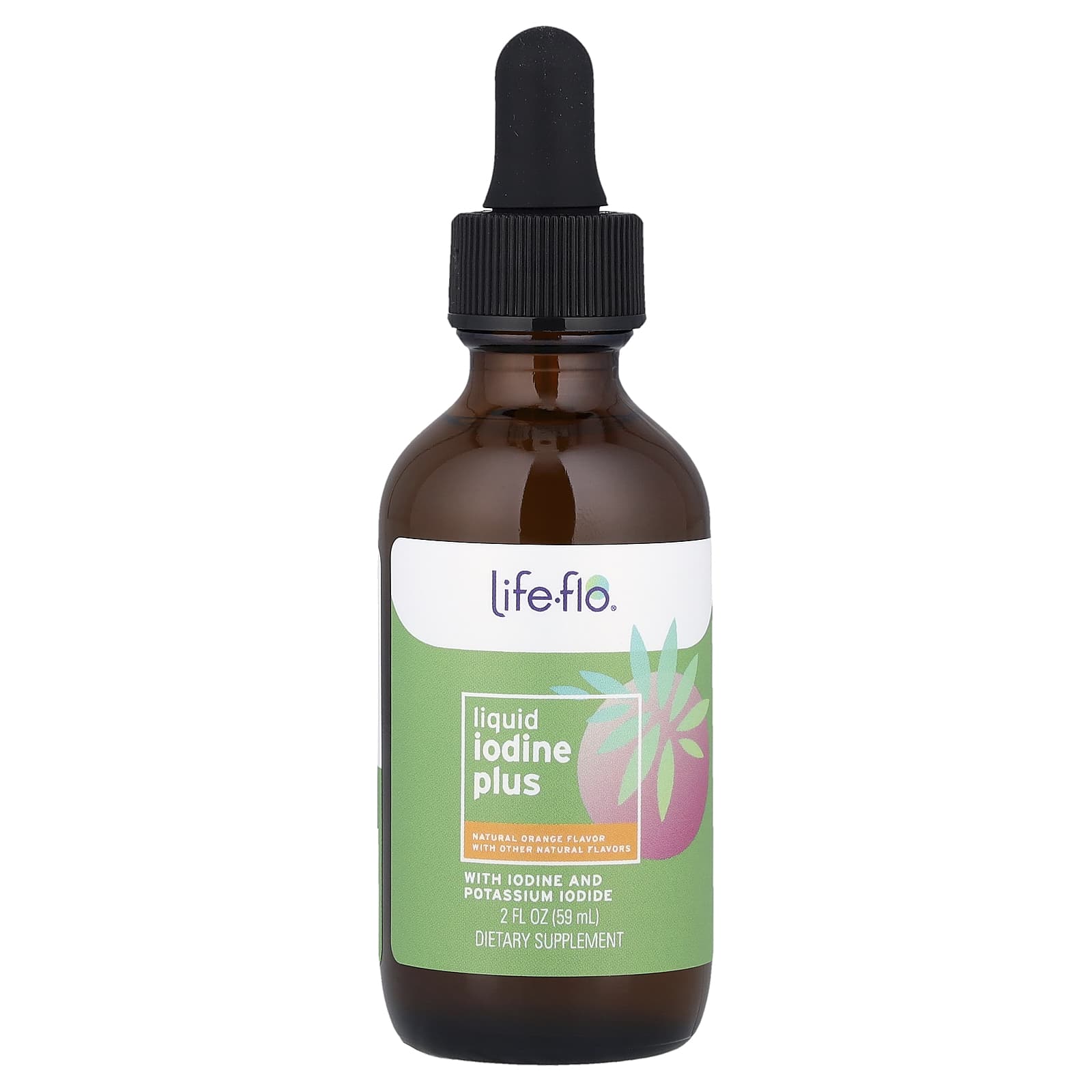 Life-flo, Liquid Iodine Plus, Natural Orange, 2 fl oz (59 ml)