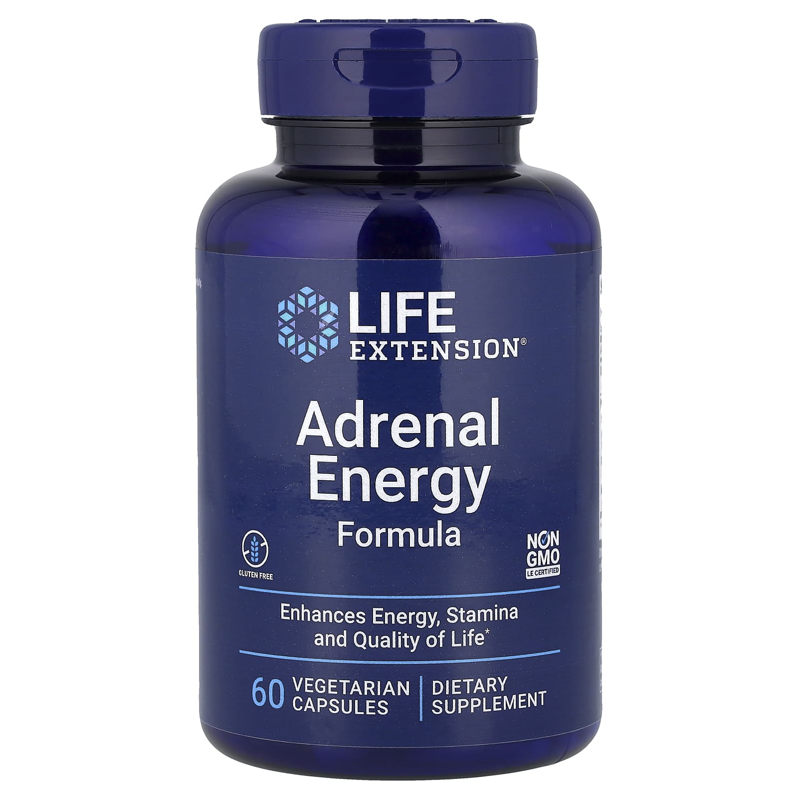Life Extension, Adrenal Energy Formula, 60 Vegetarian Capsules