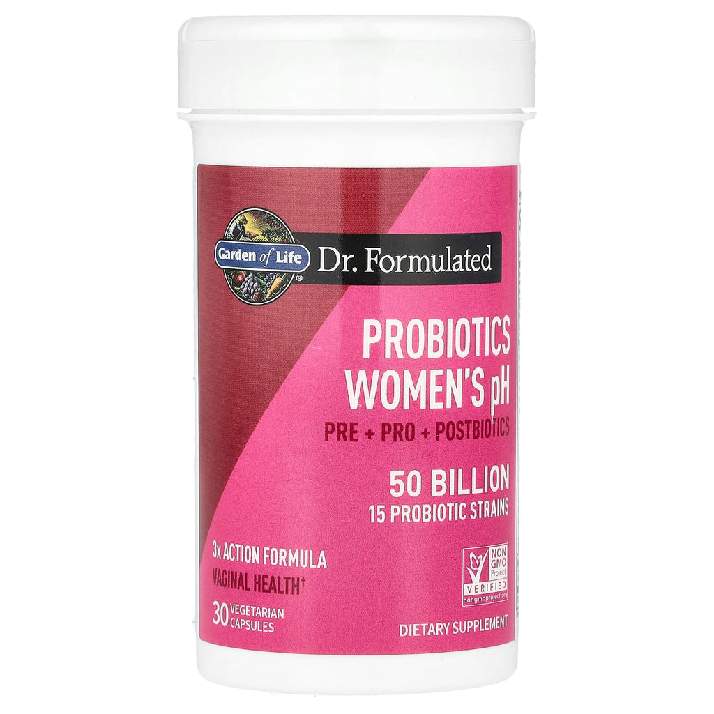 Garden of Life, Probiotics Women's pH, 50 Billion, 30 Vegetarian Capsules