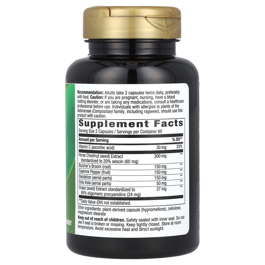 Nature's Way, Leg Veins, Premium Blend, 120 Vegan Capsules