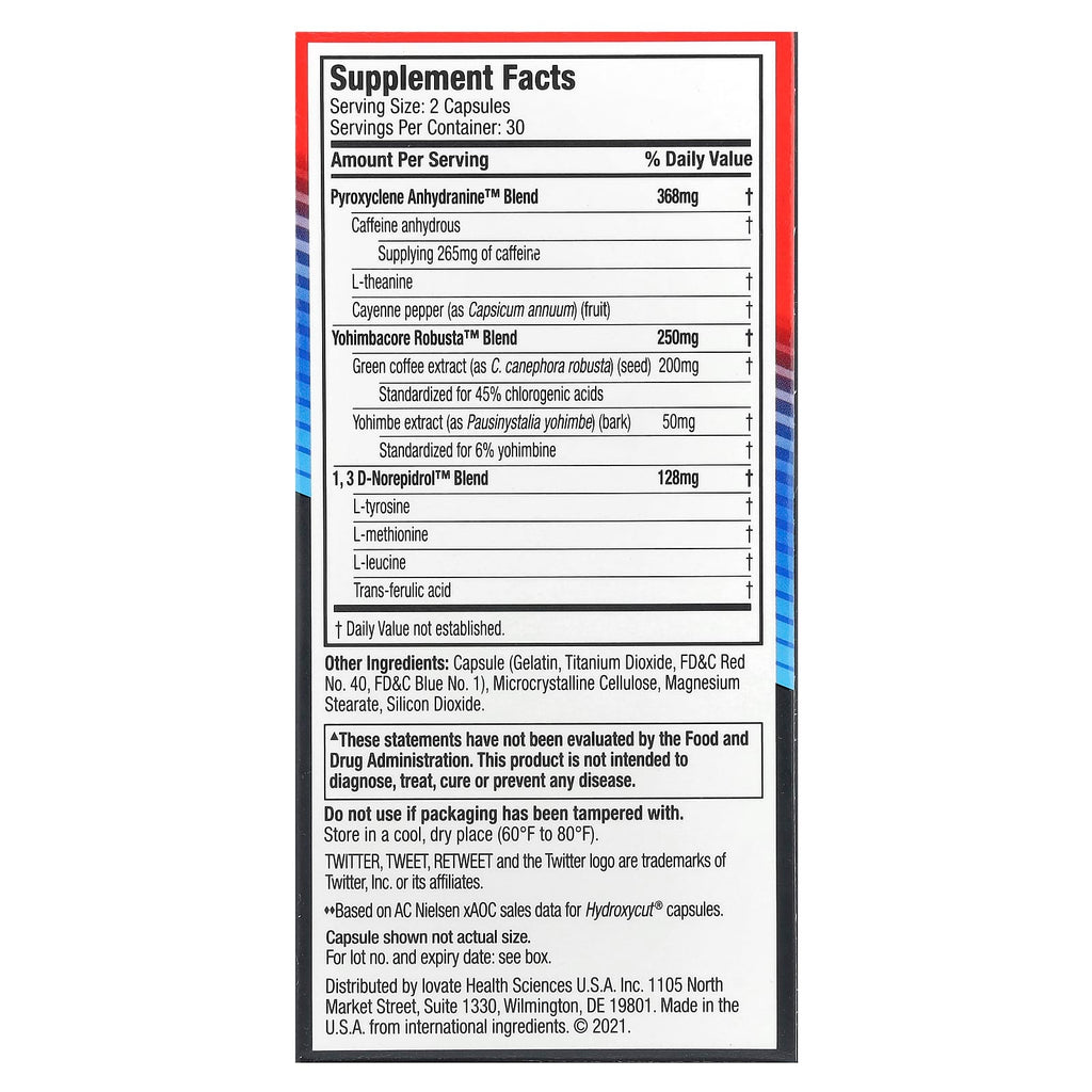 Hydroxycut, Weight Loss Hardcore, 60 Rapid Release Capsules
