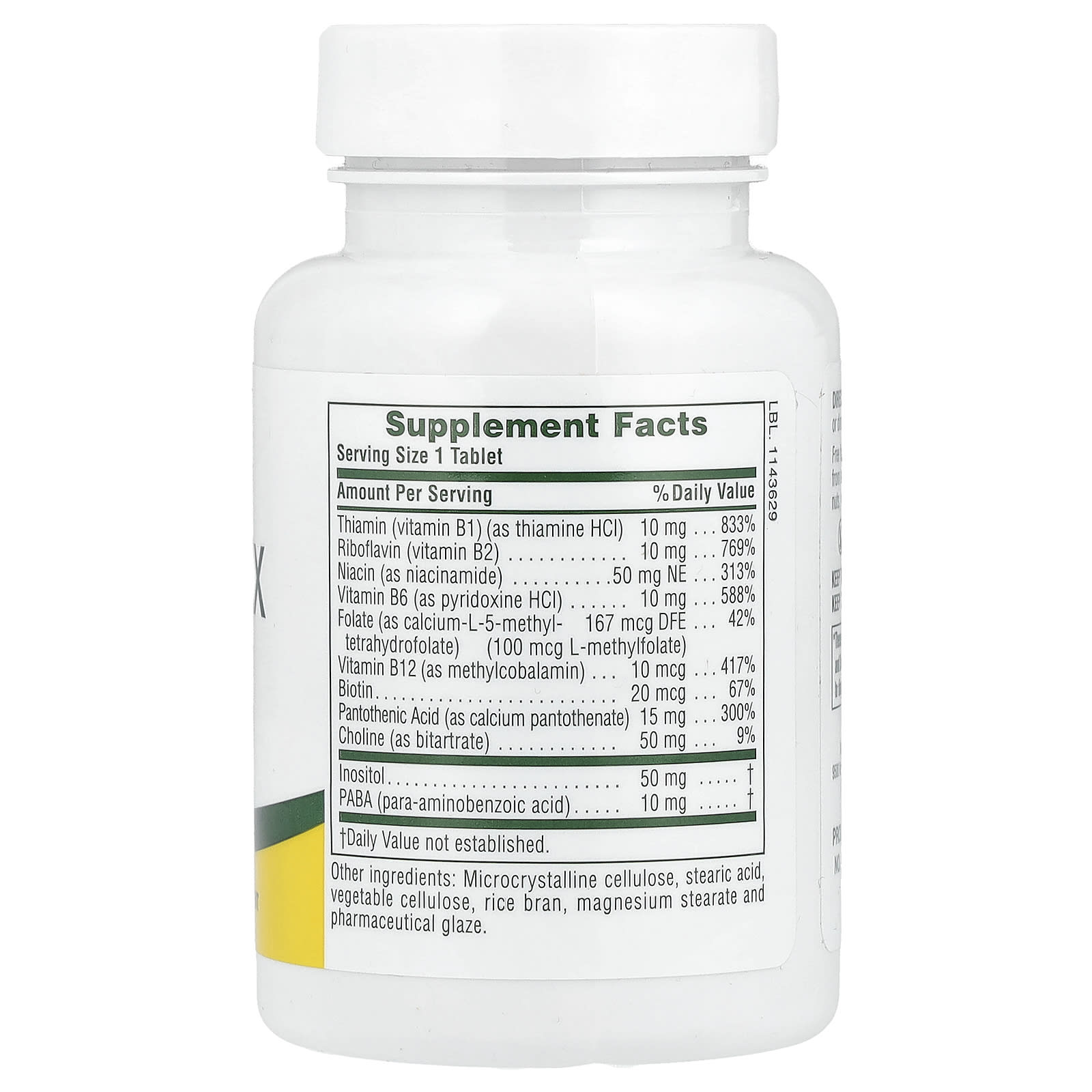NaturesPlus, B-Complex with Rice Bran, 90 Tablets