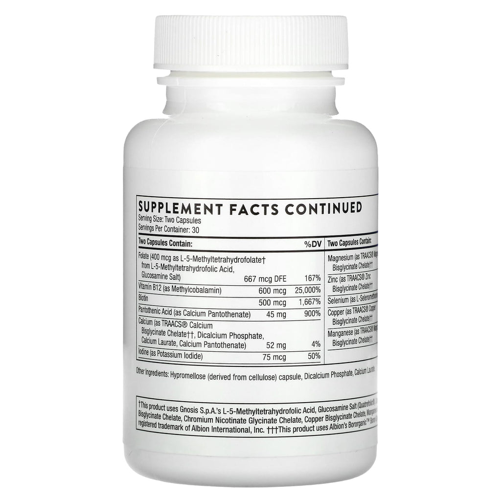 Thorne, Basic Nutrients 2/Day, NSF Certified, 60 Capsules