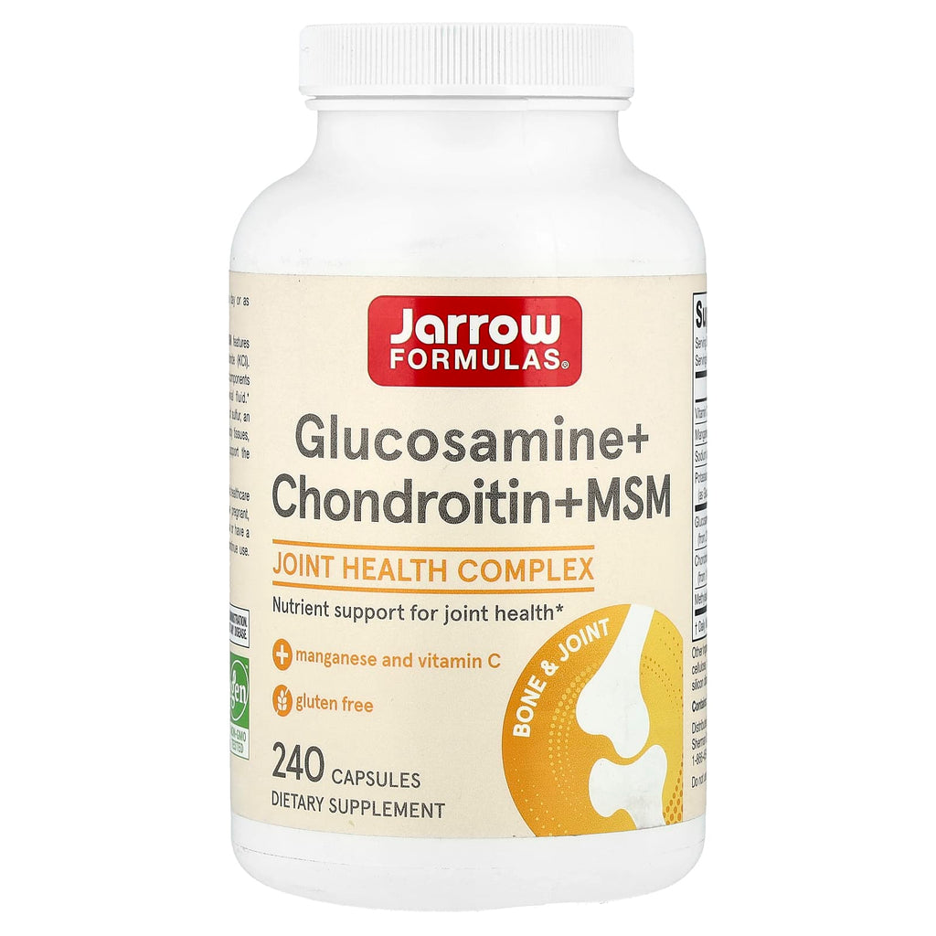 Jarrow Formulas, Glucosamine + Chondroitin + MSM, 240 Capsules