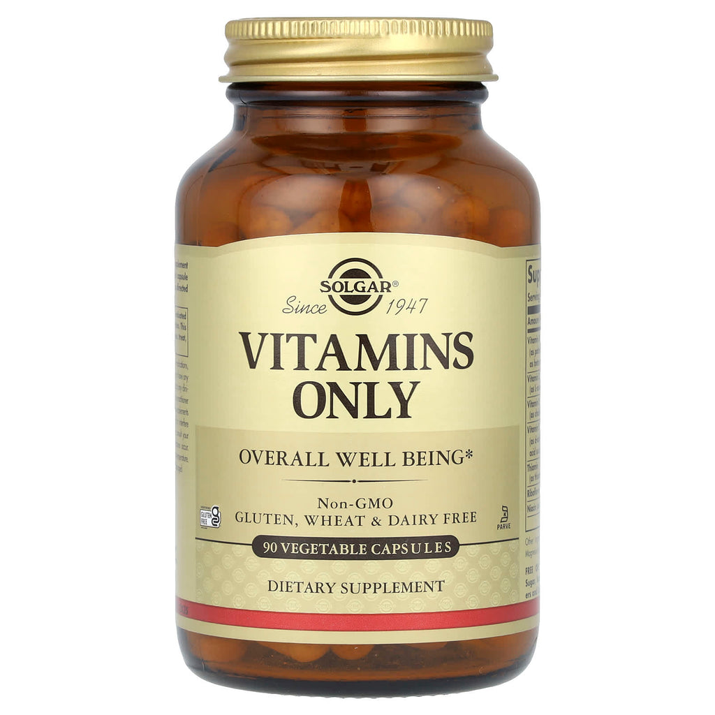 Solgar, Vitamins Only, 90 Vegetable Capsules