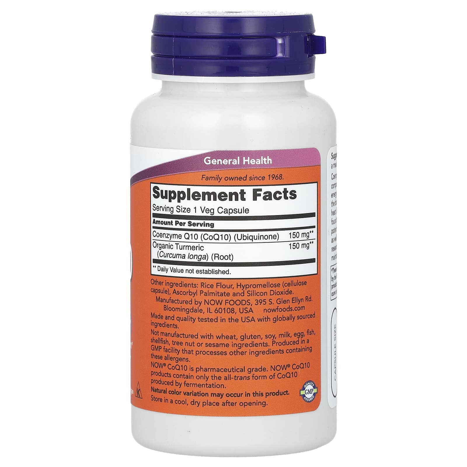 NOW Foods, CoQ10, 150 mg, 100 Veg Capsules