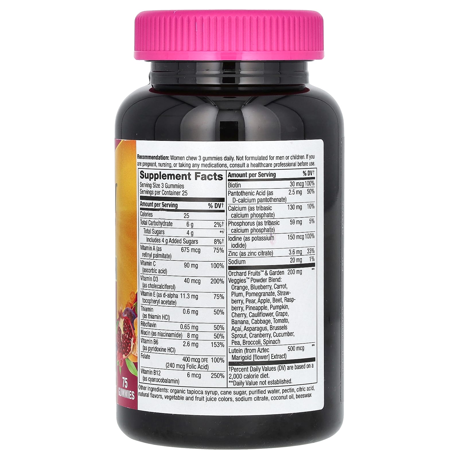 Nature's Way, Alive! Women's 50+ Premium Gummy Multivitamin, Cherry & Grape, 75 Gummies