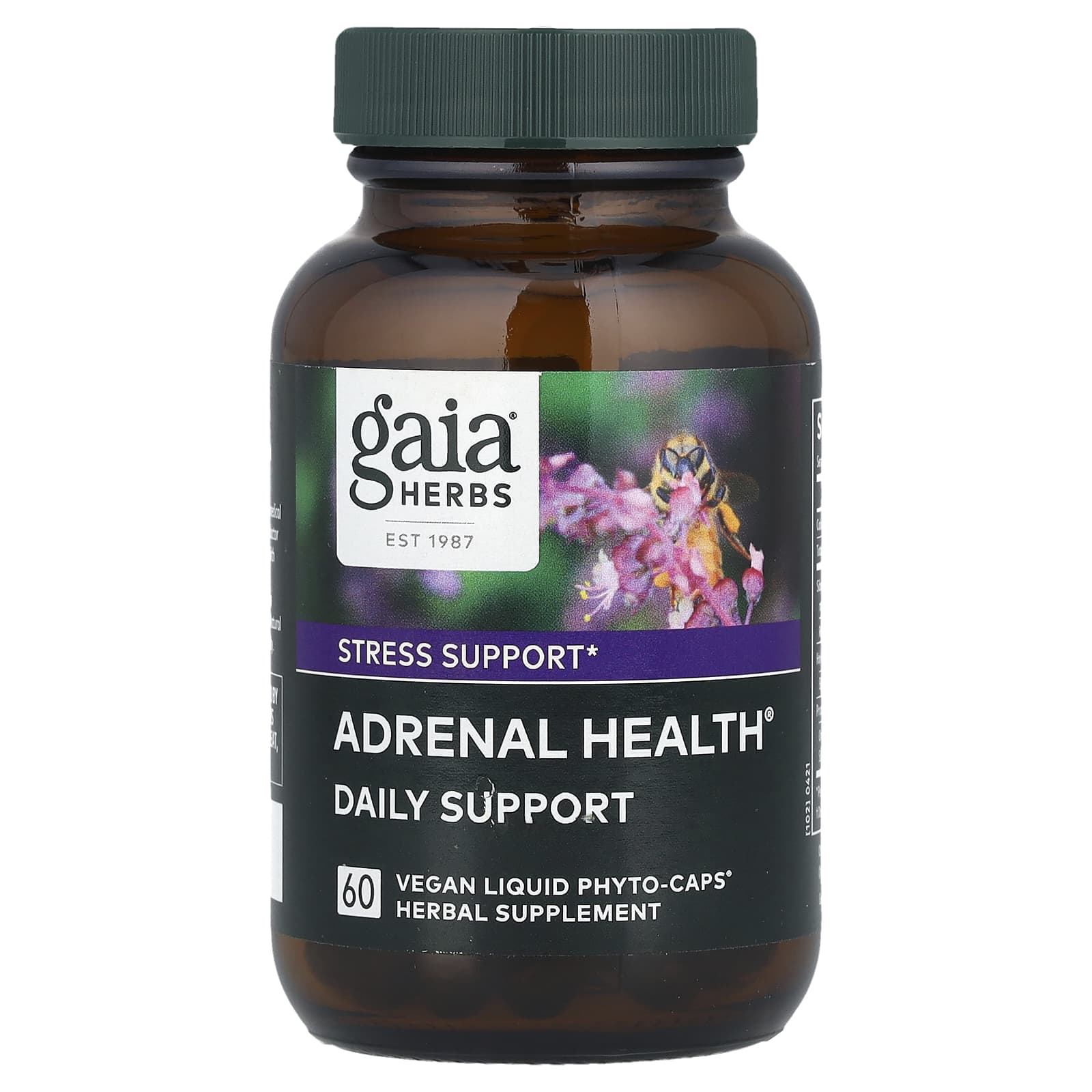Gaia Herbs, Adrenal Health®, Daily Support, 60 Vegan Liquid Phyto-Caps