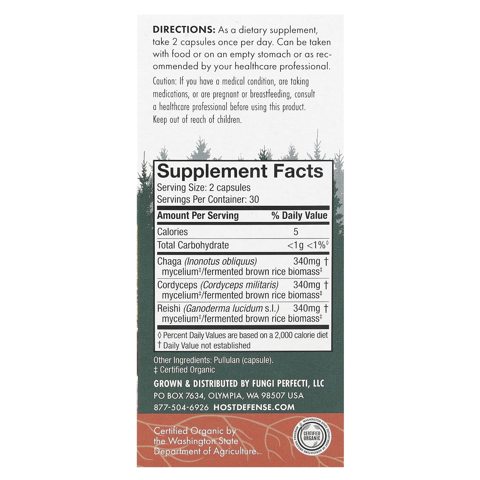 Host Defense, Host Defense Mushrooms, Breathe, 60 Capsules