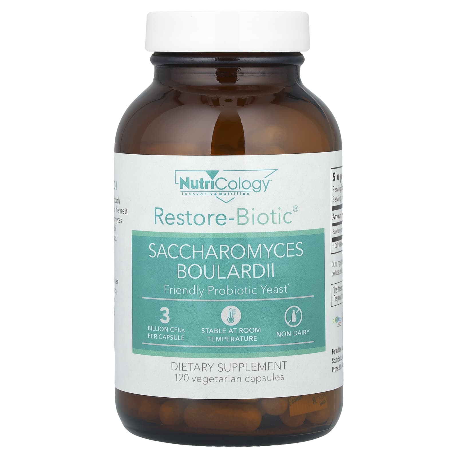 Nutricology, Restore-Biotic®, Saccharomyces Boulardii, 150 mg , 120 Vegetarian Capsules