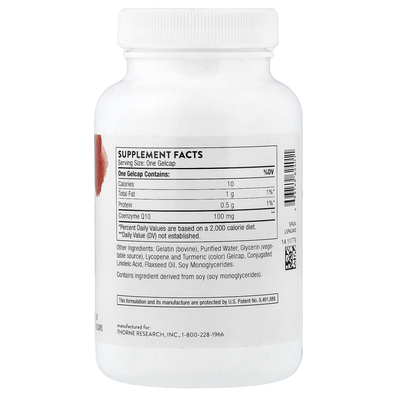 Thorne, CoQ10, 100 mg, 60 Gelcaps