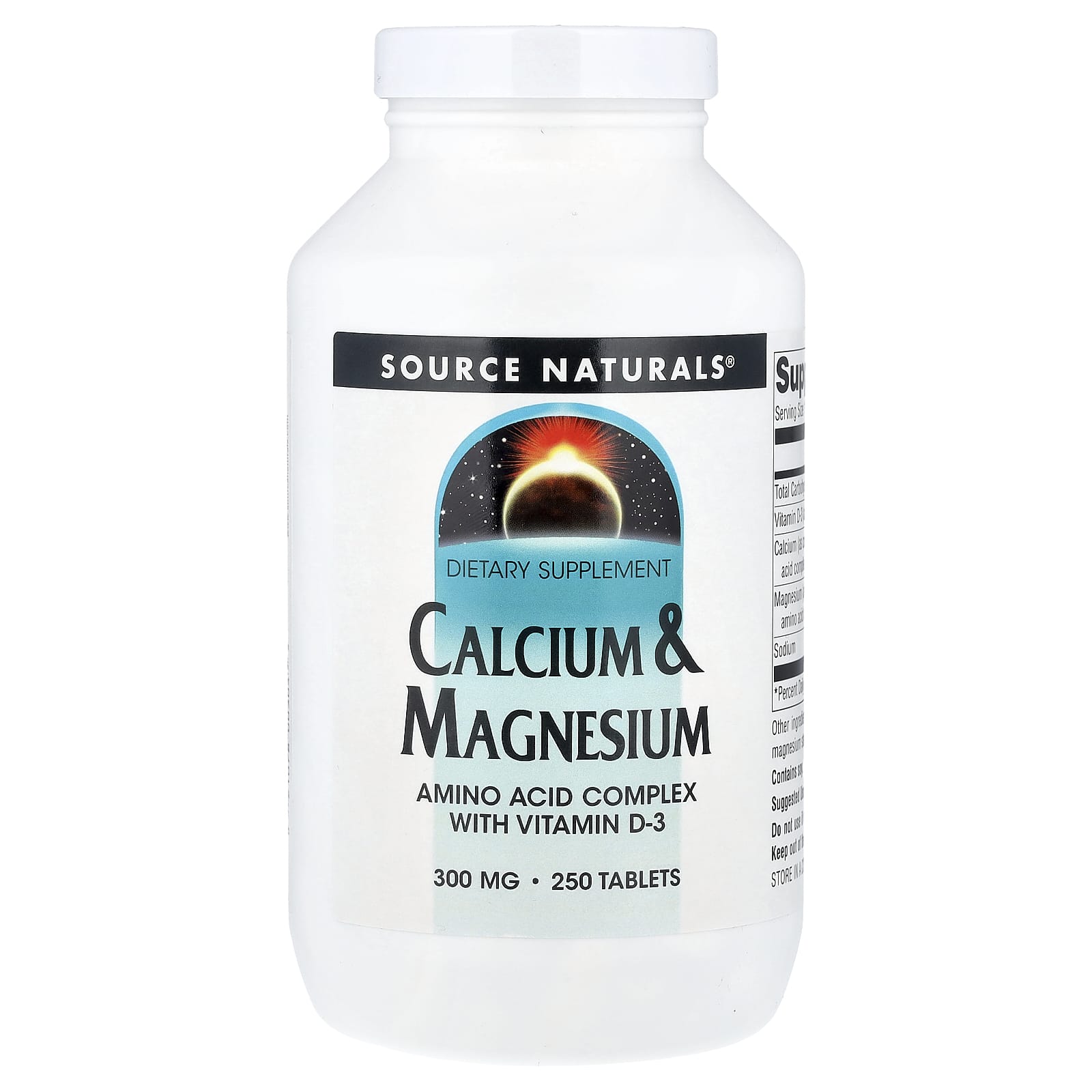 Source Naturals, Calcium & Magnesium, 250 Tablets