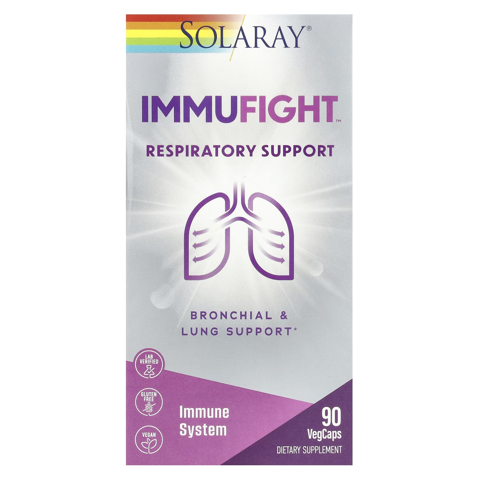 Solaray, ImmuFight™, Respiratory Support, 90 VegCaps