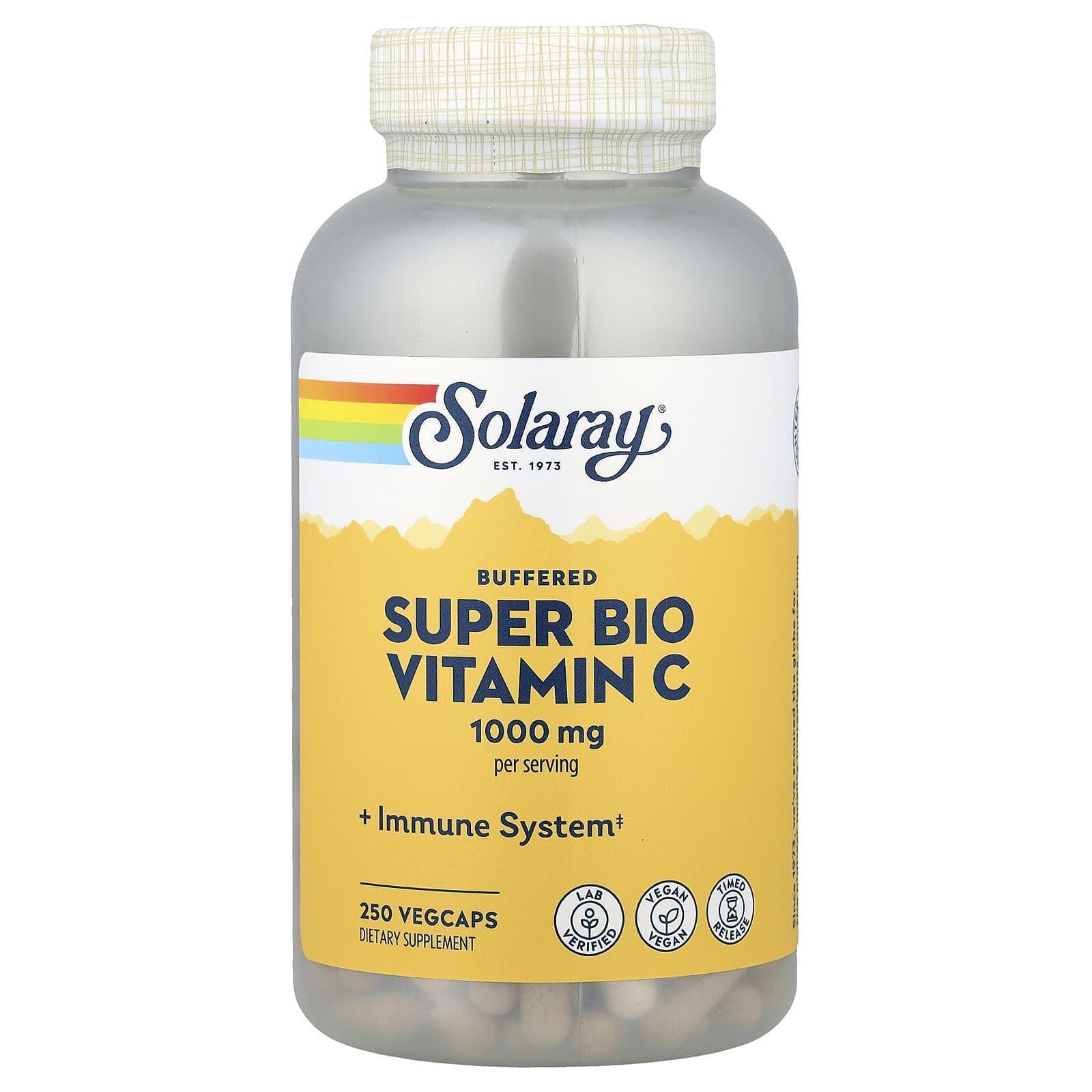 Solaray, Buffered Super Bio Vitamin C, 250 VegCaps