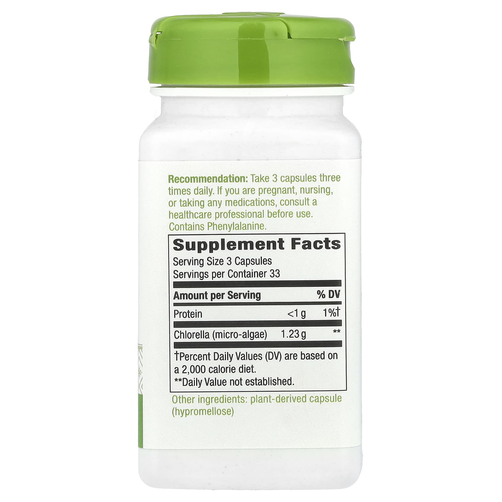 Nature's Way, Chlorella, Micro-Algae, 100 Vegan Capsules (410 mg per Capsule)