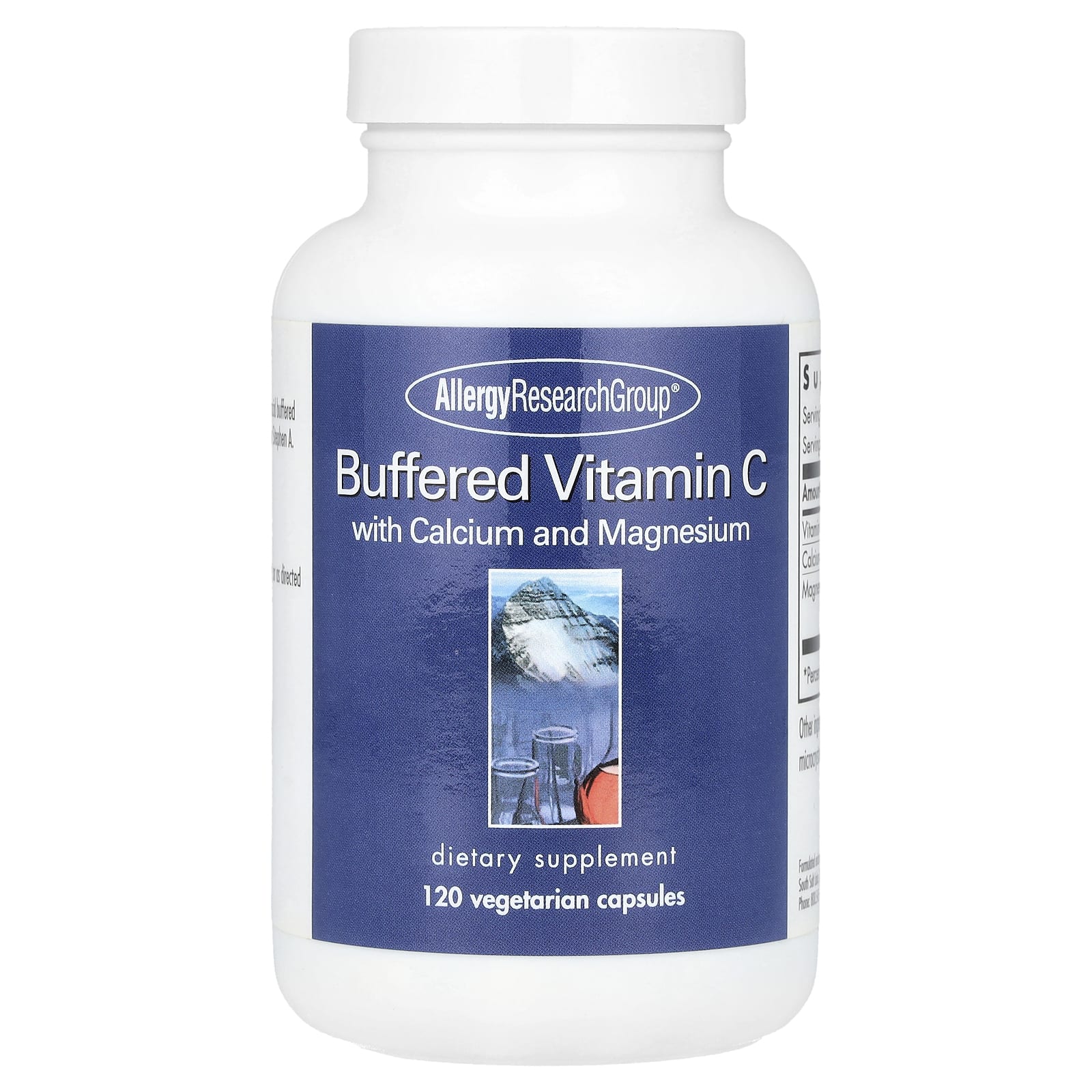 Allergy Research Group, Buffered Vitamin C with Calcium and Magnesium, 120 Vegetarian Capsules
