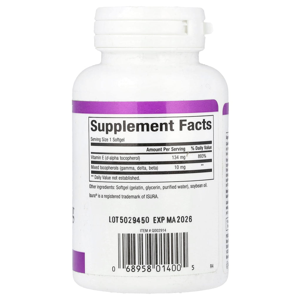 Natural Factors, Mixed Vitamin E, 134 mg (200 IU), 90 Softgels