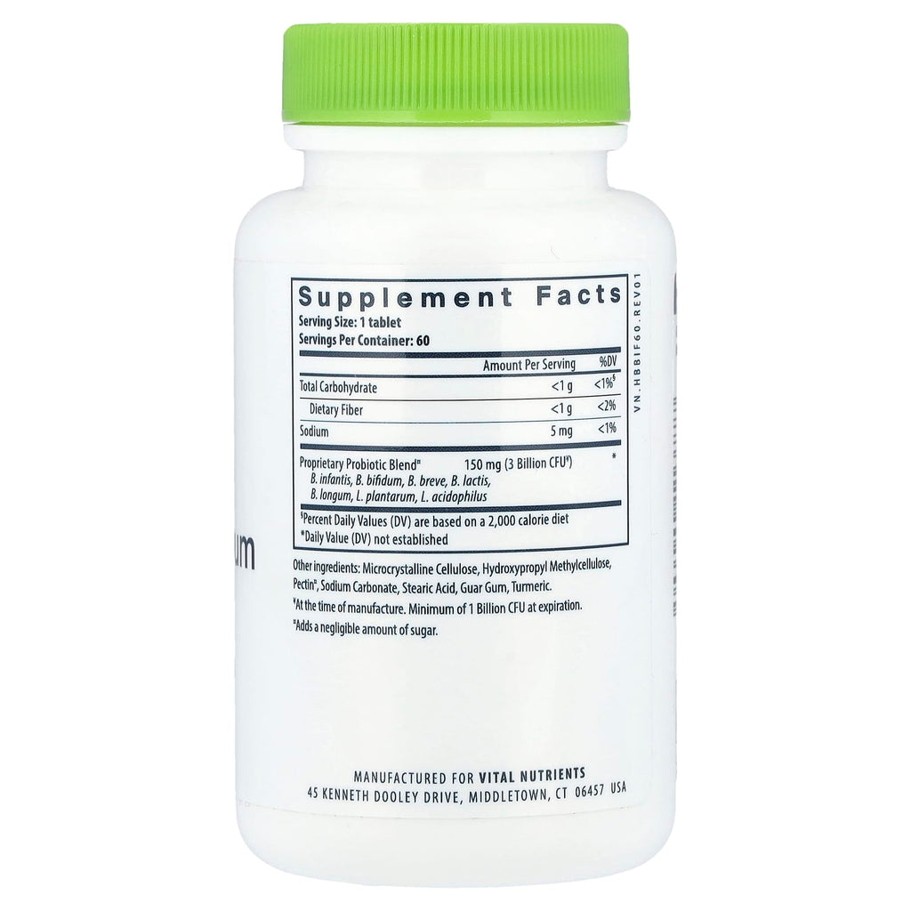 Vital Nutrients, Hyperbiotics®, Bifidobacterium Probiotic, 60 Vegan Tablets