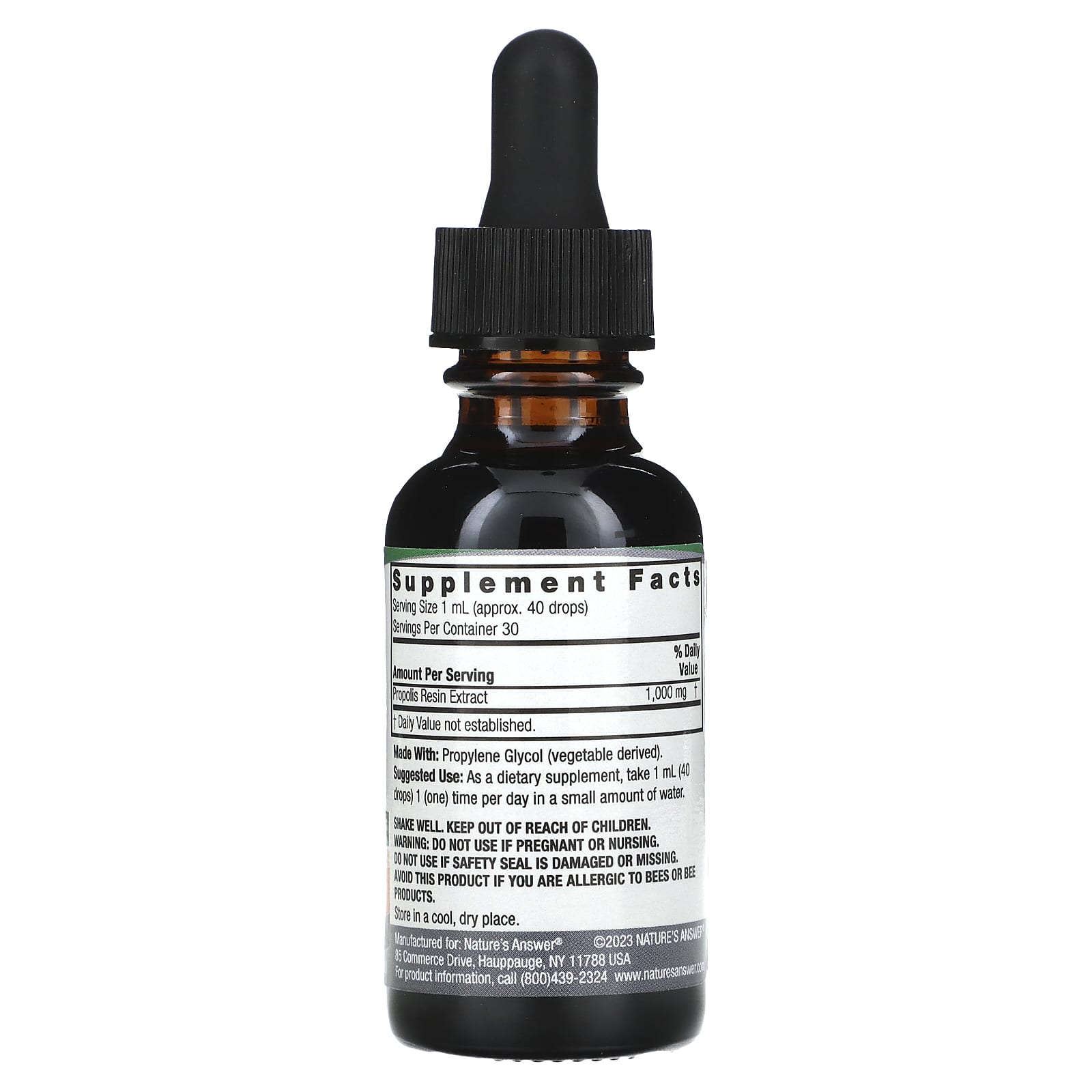 Nature's Answer, Propolis Extract, Alcohol-Free, 1,000 mg, 1 fl oz (30 ml)