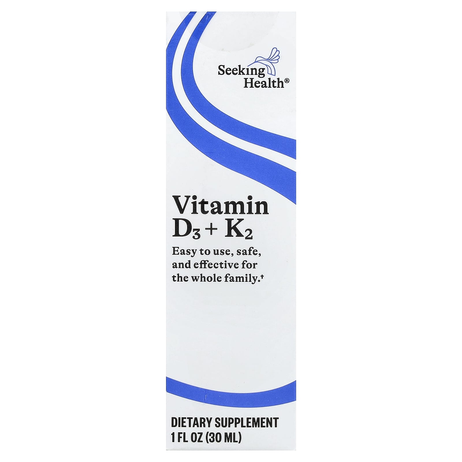 Seeking Health, Vitamin D3 + K2 Drops, 1 fl oz (30 ml)