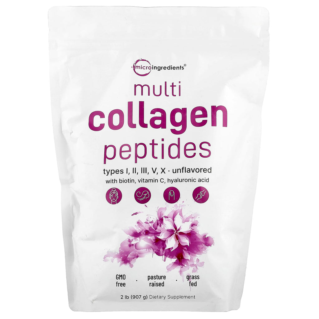 Micro Ingredients, Multi Collagen Peptides, Unflavored, 2 lb (907 g)