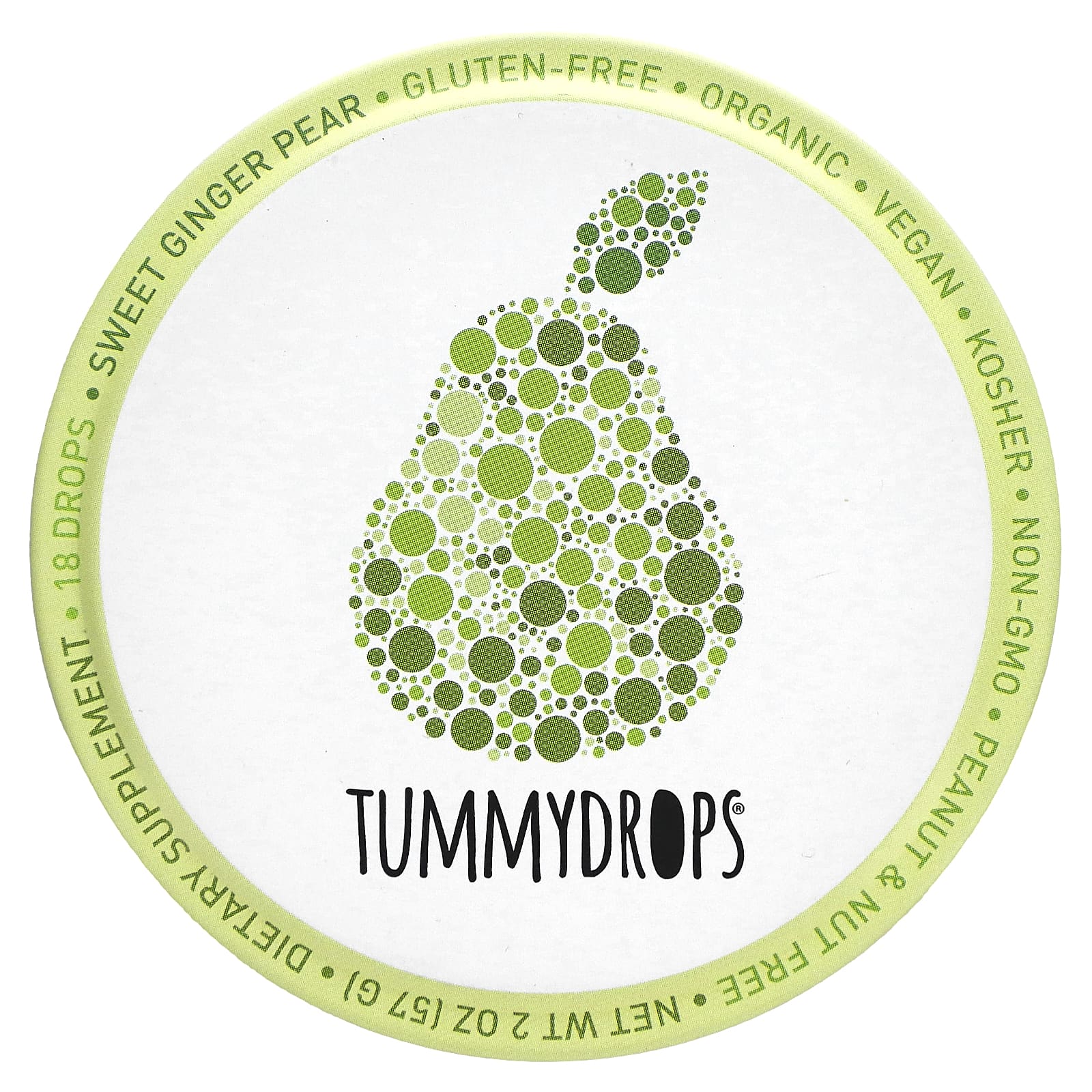 Tummydrops, Sweet Ginger Pear, 18 Drops