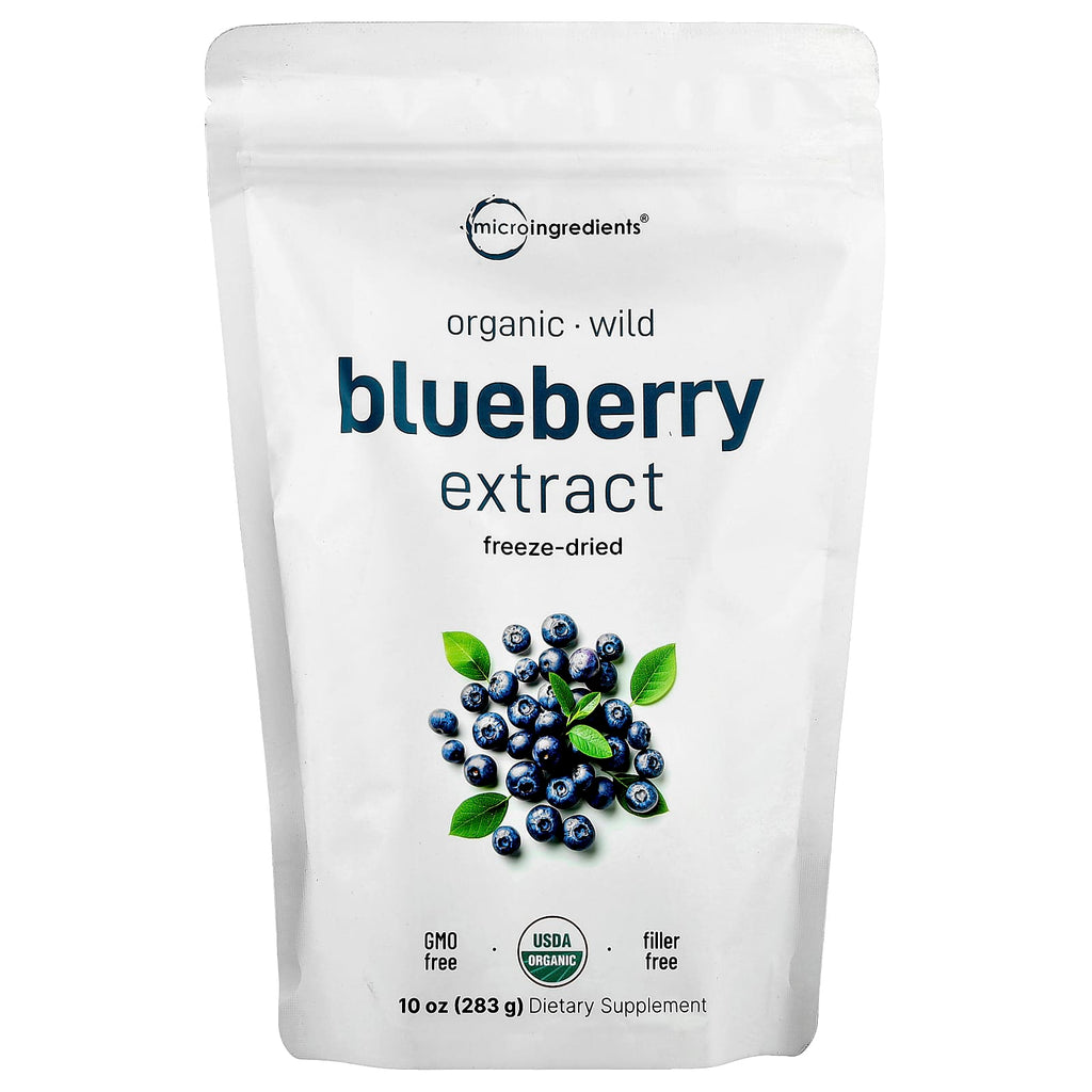 Micro Ingredients, Organic Blueberry Extract, Freeze-Dried , 10 oz (283 g)