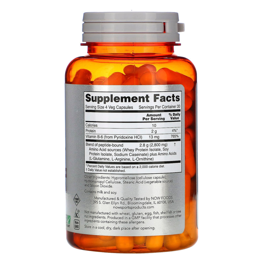 NOW Foods, Sports, Amino Complete, Amino Acids, 120 Veg Capsules