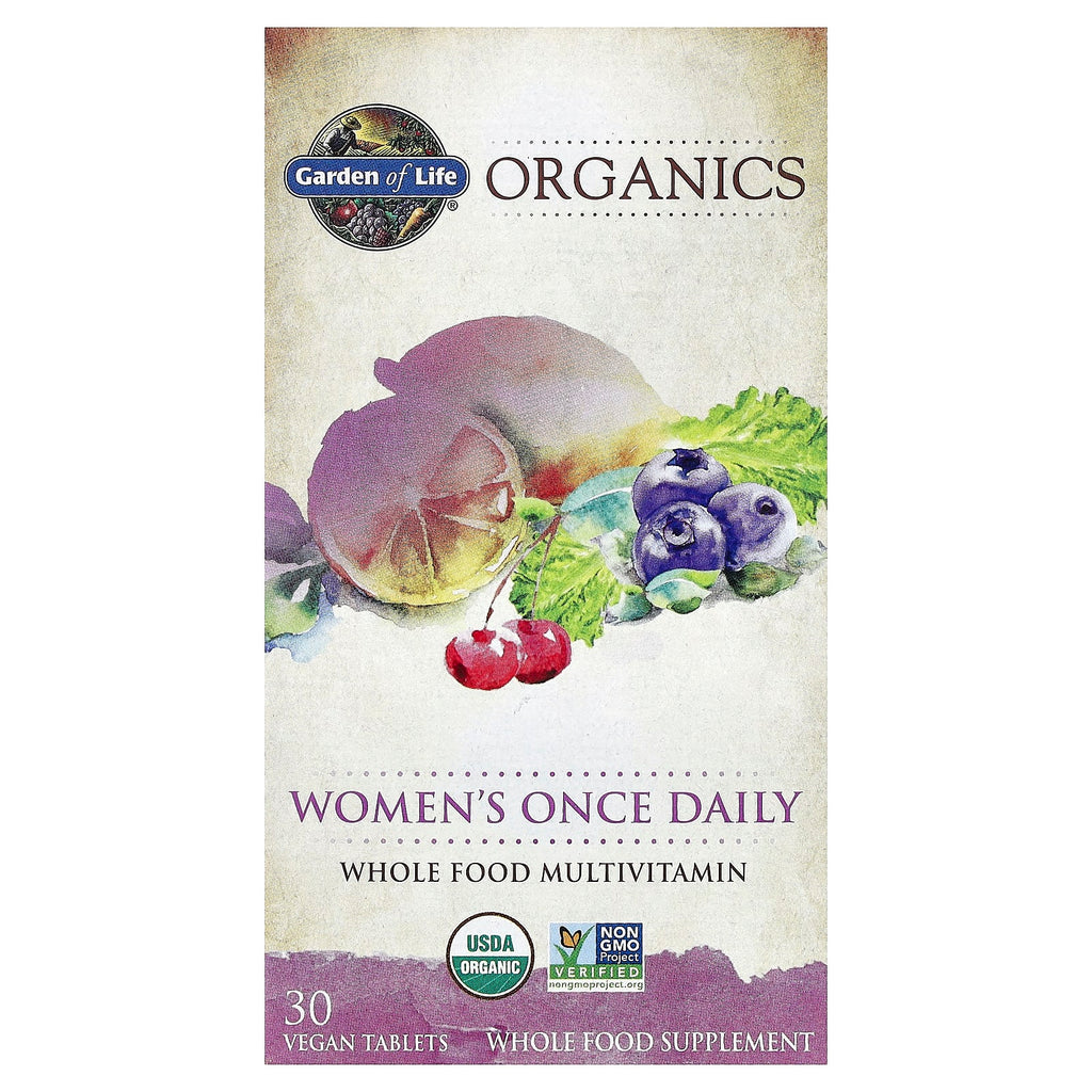Garden of Life, Organics, Women's Once Daily, 30 Vegan Tablets