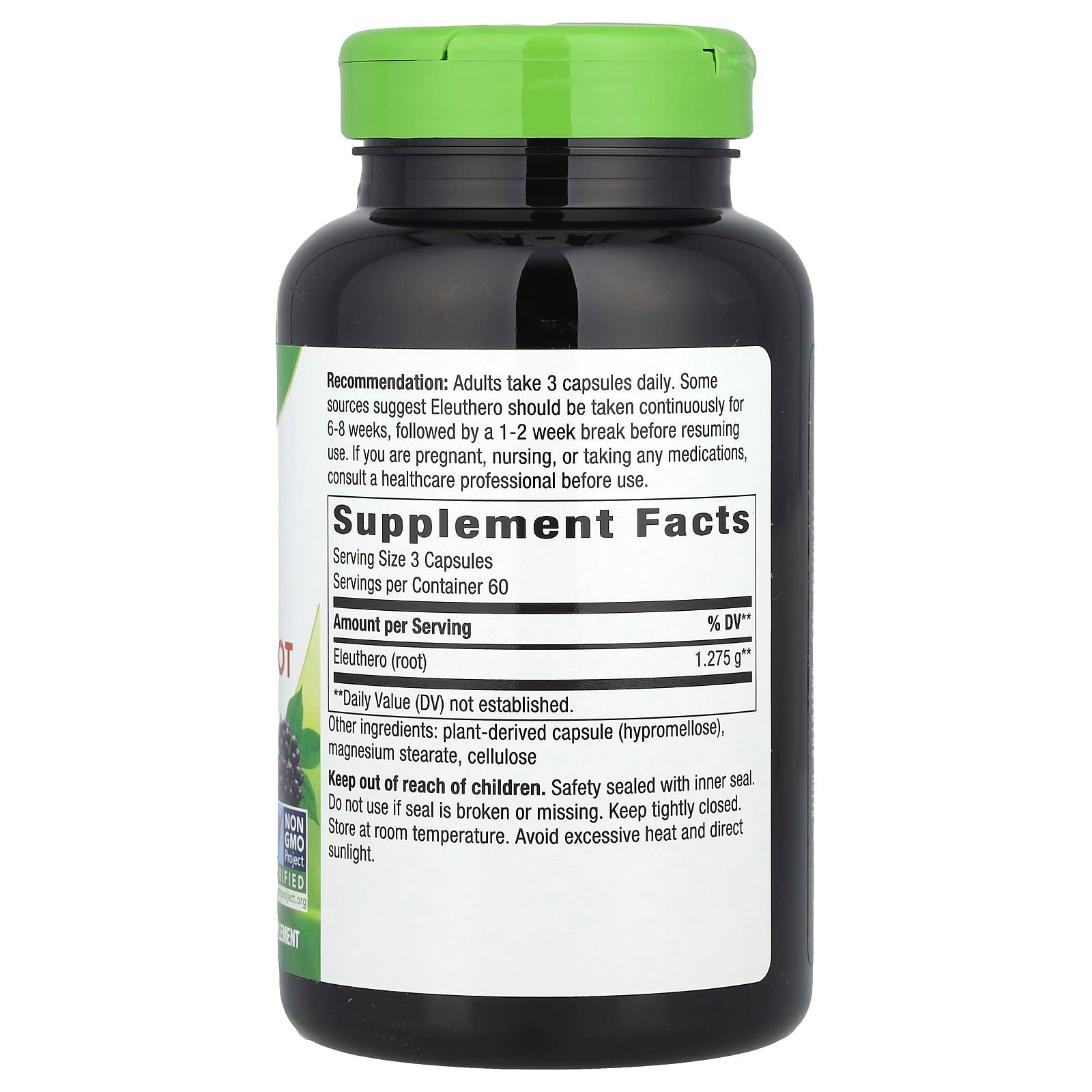 Nature's Way, Siberian Eleuthero Root, 180 Vegan Capsules (425 mg per Capsule)