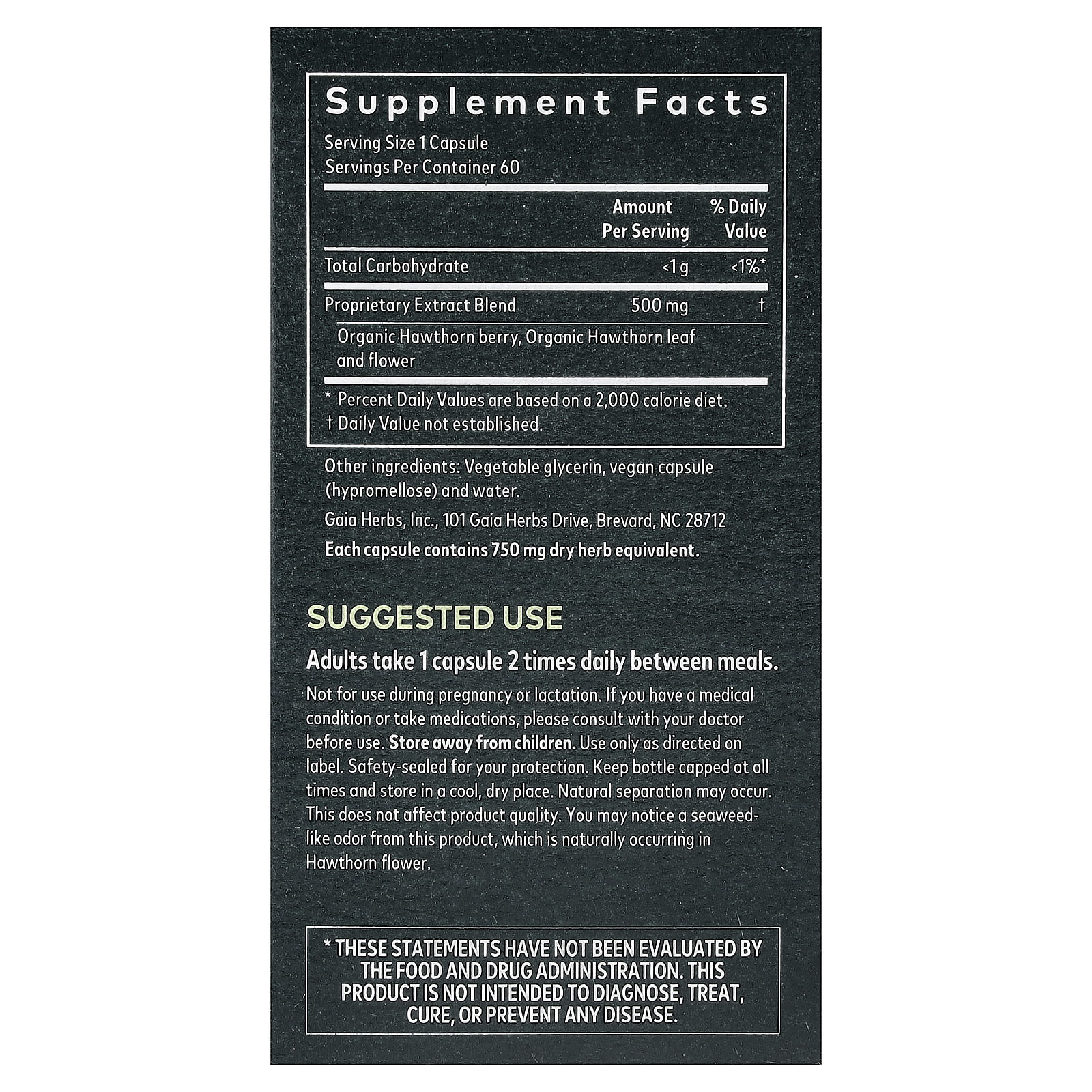 Gaia Herbs, Hawthorn Supreme, 60 Vegan Liquid Phyto-Caps® (500 mg per Capsule)
