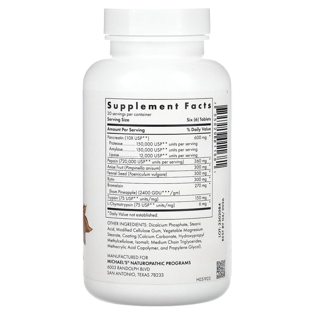 Michael's Health, Recovery Zymes, 180 Enteric-Coated pH Stable Tablets