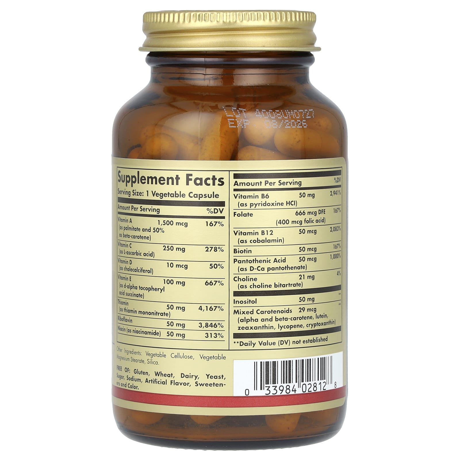 Solgar, Vitamins Only, 90 Vegetable Capsules