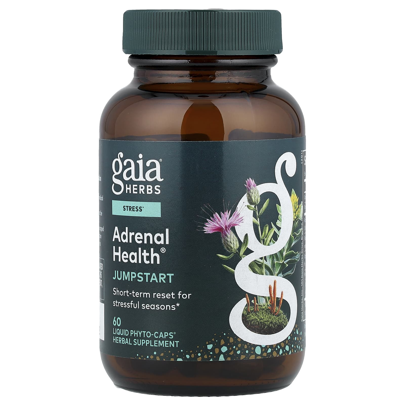 Gaia Herbs, Adrenal Health®, Jump Start, 60 Liquid Phyto-Caps®