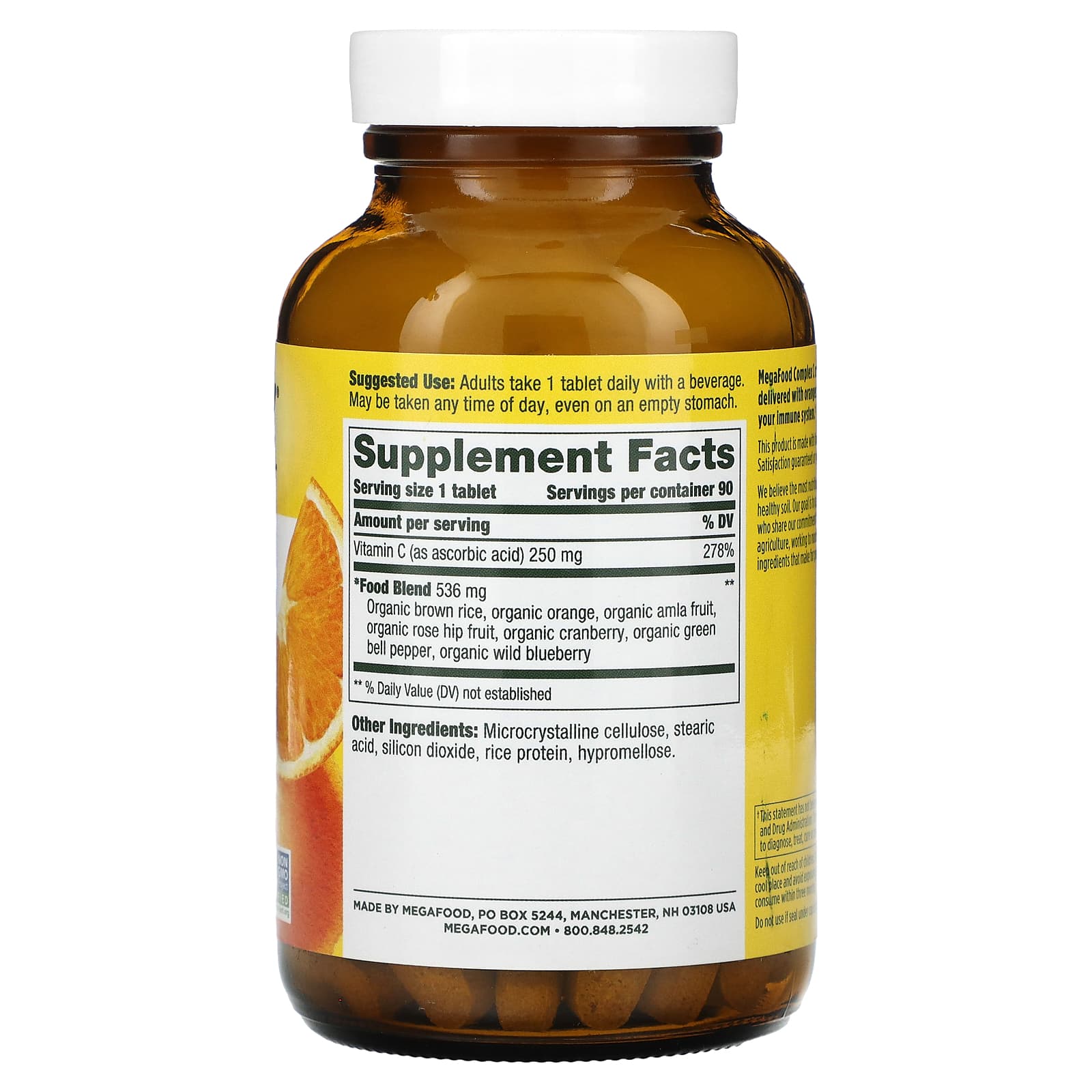 MegaFood, Complex C, 90 Tablets