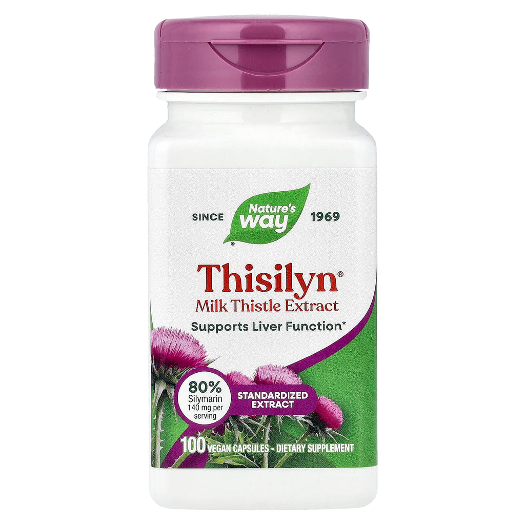 Nature's Way, Thisilyn®, Milk Thistle Extract, Standardized, 100 Vegan Capsules (175 mg per Capsule)