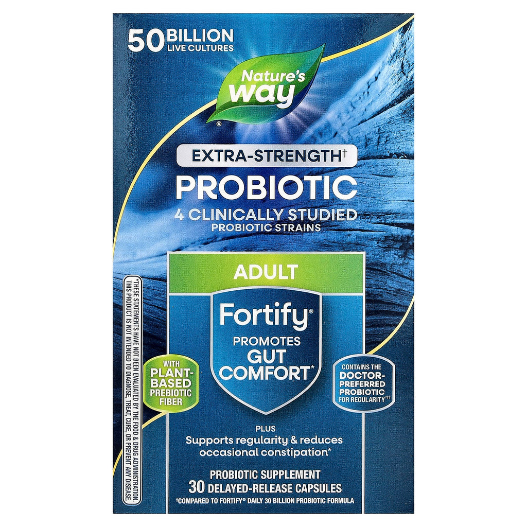 Nature's Way, Fortify®, Probiotic, Adult, 50 Billion, 30 Delayed Release Capsules