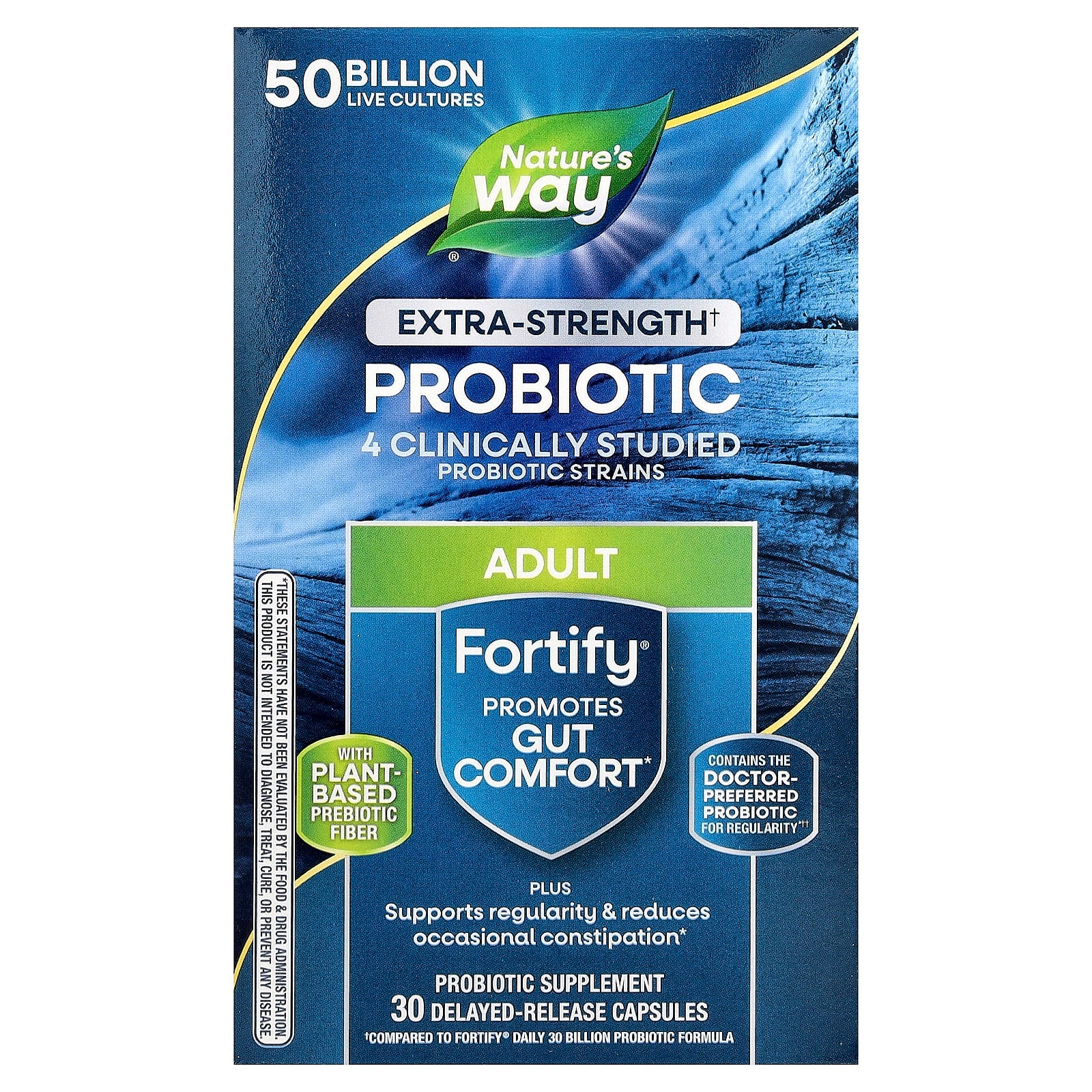 Nature's Way, Fortify®, Probiotic, Adult, 50 Billion, 30 Delayed Release Capsules