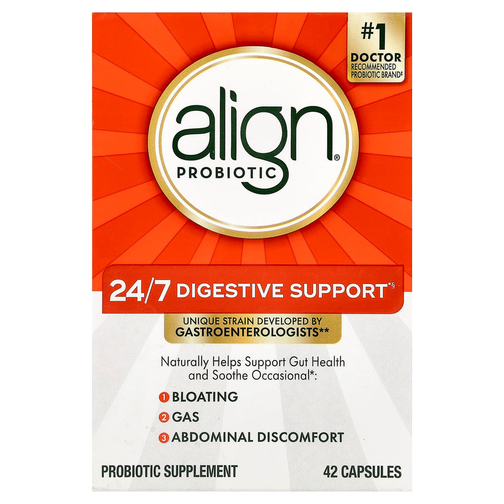 Align Probiotics, 24/7 Digestive Support, 42 Capsules (10 mg per Capsule)