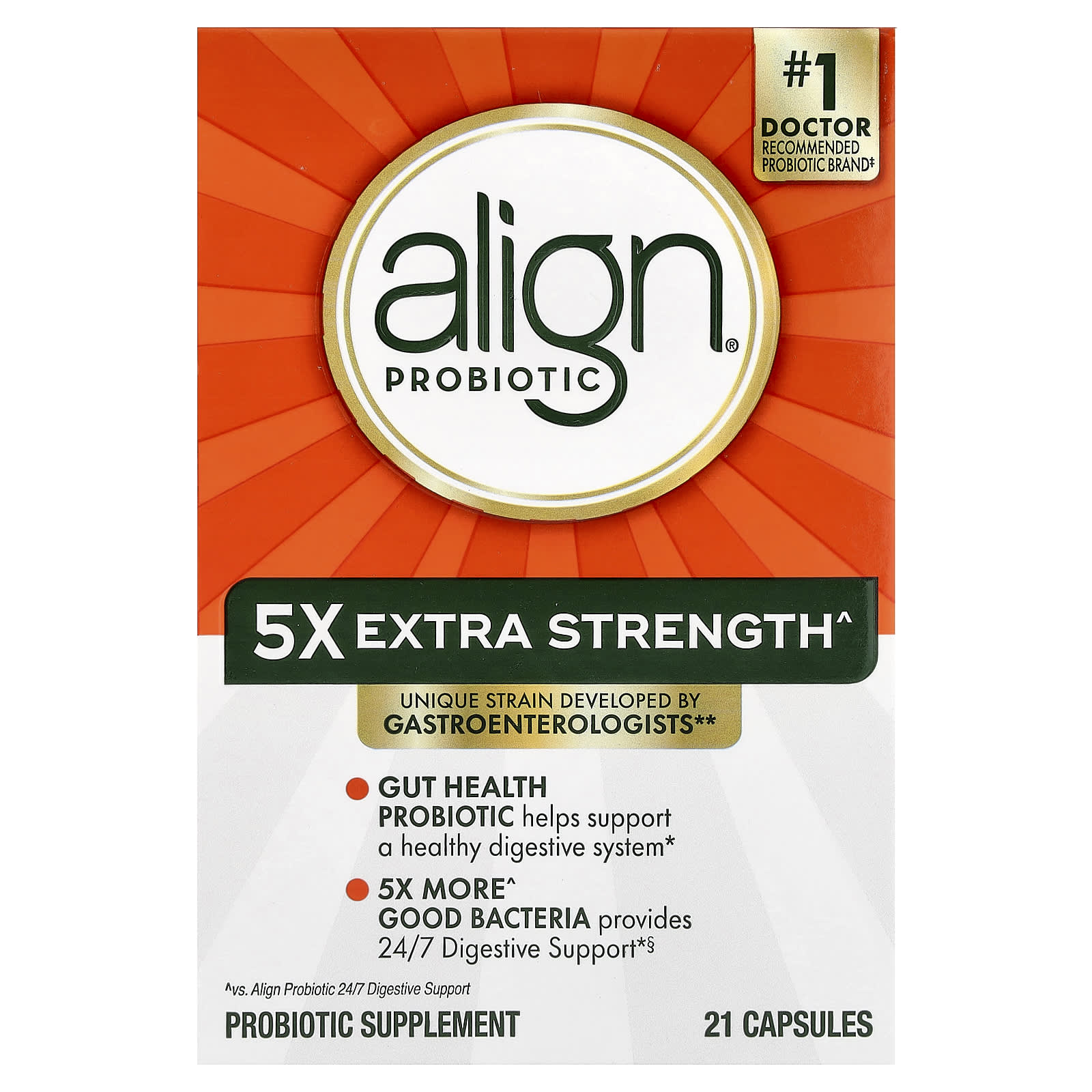Align Probiotics, Probiotic, 21 Capsules (50 mg per Capsule)